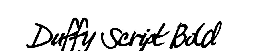 Duffy Script Bold cкачати шрифт безкоштовно